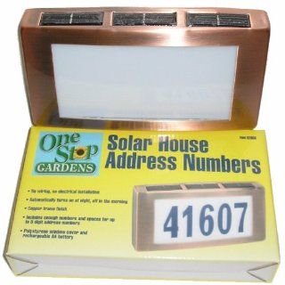 Solar House Address Number Light Patio, Lawn & Garden