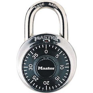 Master Lock 1500D Dial Combination Lock, 1 7/8 Inch, Black