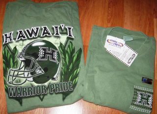 University of Hawaii Warriors Pride T Shirts Crazy Shirt TI Leaf Dye