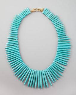 Kenneth Jay Lane Turquoise Spike Necklace   