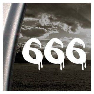 Bloody 666 Satanic Number Of The Beast Decal Sticker Arts