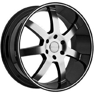 Menzari Absolute 24x9 Black Wheel / Rim 6x5.5 with a 25mm Offset and a