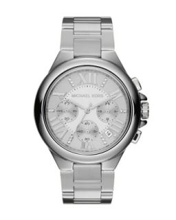 Y18XM Michael Kors Silver Color Stainless Steel Camille Chronograph