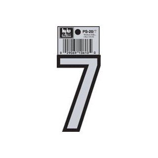 Reflective Number Decal, 7   