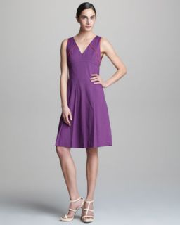 Piazza Sempione Sleeveless Dress with Pleated Front   