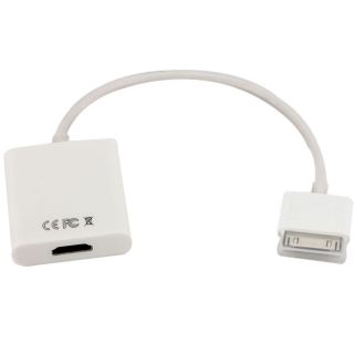 New Dock to HDMI Adapter Cable for iPad iPhone4 4G iPod TOUCH4 HD TV