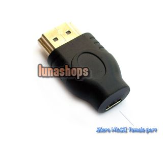 Micro HDMI Socket Female to HDMI Male Adapter Convertor