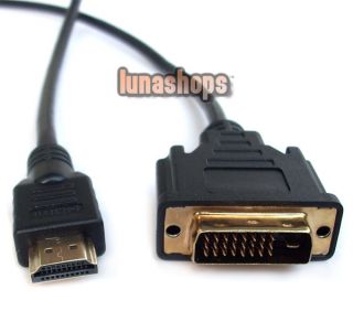 HDMI Male to DVI DVI D 24+1 Male Cable Adapter Converter For HDTV PS3