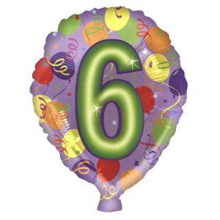 18 Number Balloon Shaped 6 Toys & Games
