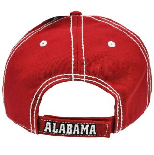 NCAA Alabama Crimson Tide Semi Constructed Hat Cap Platinum Clean Up