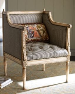 Old Hickory Tannery French Tapestry Chair   