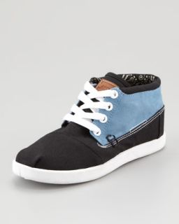 Z0XWC TOMS Youth Colorblock Botas Shoe, Blue/Black