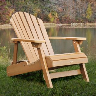 Highwood Folding and Reclining Adult Adirondack Chair, Toffee