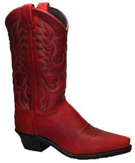Womens Abilene 11 Cowhide Western Boots RED 8 M Shoes