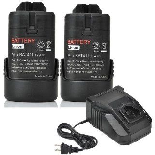 Bosch BAT411 12 Volt 12 V Li ion 1.5Ah Battery (2 packs