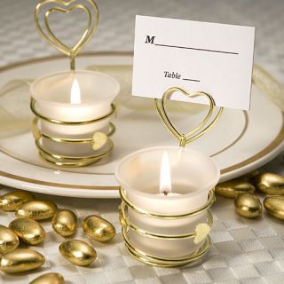 72 Heart Design Candle Favors/Place Card Holders Wedding Favors