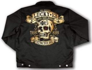  Biker Quilt Lined Chino Jacket, Booze Bikes Broads, Lucky 13: Clothing