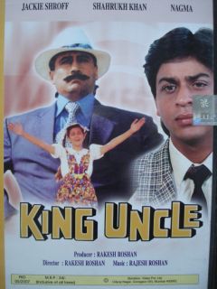 King Uncle Hindi Movie DVD Shahrukh Khan Jackie Shrof