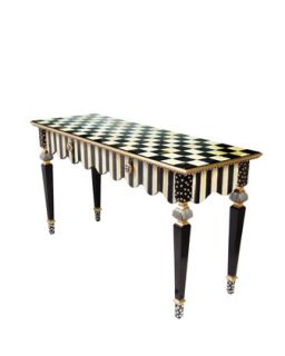 MacKenzie Childs Courtly Stripe Console Table   