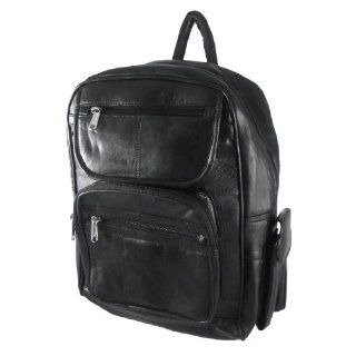 Large Black Lambskin Leather Backpack Purse Shoes