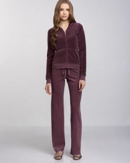 Juicy Couture Basic Velour Hoodie & Drawstring Pants, Can Fig   Neiman