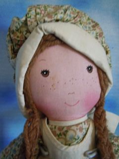 16 Knickerbocker Heather Cloth Rag Doll All Original from Holly