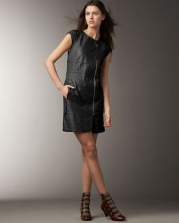 MARC by Marc Jacobs Leather Front Zip Dress   
