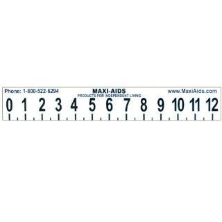 Large Print 12 inch Ruler with Braille illustrated