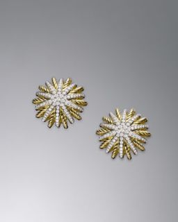 David Yurman Infinity Earrings, Pave Diamonds, 7mm   