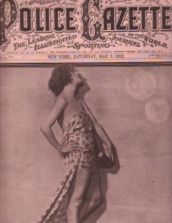 1923 Police Gazette May 5 Harold Lloyd European Circus Freaks Jack