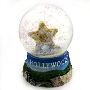 Hollywood Star Mini Snow Globe Sparkle Confetti