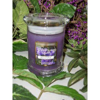  Sweet Pea Scented Wax Candle in 13 oz Status Rock Jar: Home & Kitchen