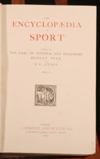 1897 8 2vol Encyclopedia of Sport Henry Howard Shooting