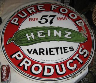 Antique Heinz 57 Pickle Wagon Food Deli Bread Cafe Advertising