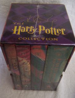 HARRY POTTER Collection   SET 4 BOOKS   NEW sealed   Rare Signed Box