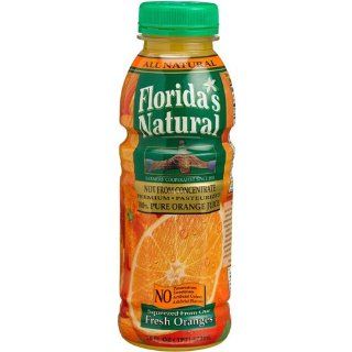 Floridas Natural 100% Orange Juice, 16 Ounce Bottles (Pack of 12