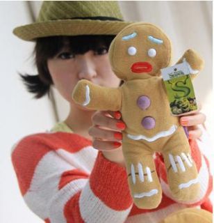 Shrek 4 Gingerbread Man Plush Doll  super adorable  best gift