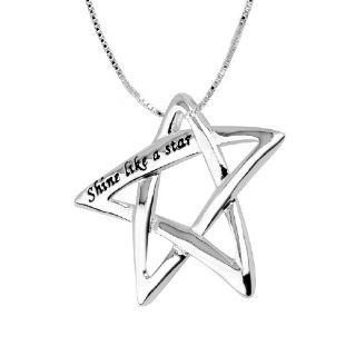  Shine Like A Star Star Pendant Necklace, 18 Jewelry 