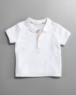 Burberry Check Collar Polo Shirt & Dirndl Skirt   Neiman Marcus