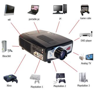 Vvme LCD Projector Home Theater HDMI HD TV PS3 DVD