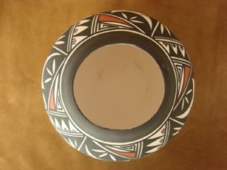  American Acoma Indian Pottery Hand Painted Pot by AC Brown! Signed