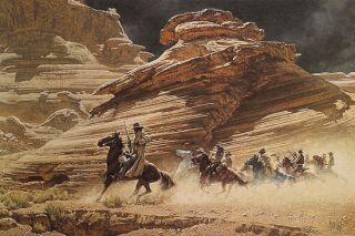 Frank McCarthy DUST STAINED POSSE rare limited edition print