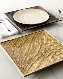 square rattan charger plates $ 55 more colors available