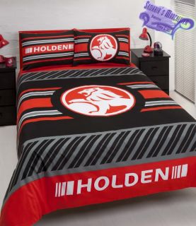 Holden Logo Stripes Double Bed Quilt Cover Set Brand New