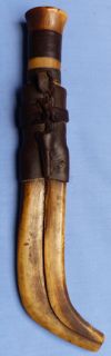 Original C 1900s Antique Lapplanders Hunting Knife and Scabbard