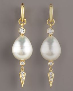 Assael Dangle Pearl Earrings   