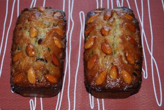 Homemade Brandied Fruit Almond Pound Cake Lot of 2 Loafs 1 5 Pound