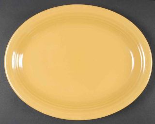 Homer Laughlin Fiesta Yellow Older Oval Serving Platter 221445