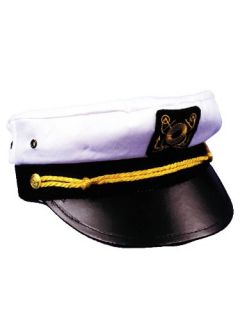 Admiral Hat Adult Size Sea Captain Naval Uniform Gilligans