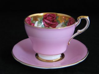 ANTIQUE PARAGON BY APPOINTMENT FINE BONE CHINA TEA CUP SAUCER PINK
